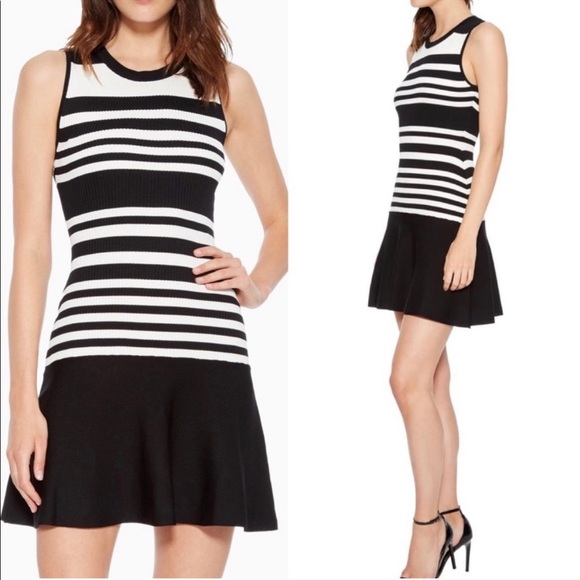 Parker Penny Striped Knit Dress - Picture 1 of 3